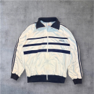 Adidas 3 Stripes Zip Up Hoodie White&Blue Vintage 80s/90s Rare Hoodie